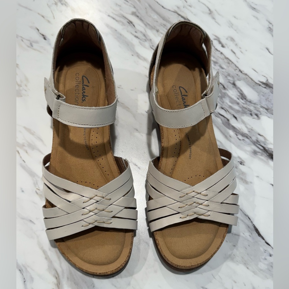 Clarks Women's Collection Roseville Cove‎ Sandals Tan Size 10